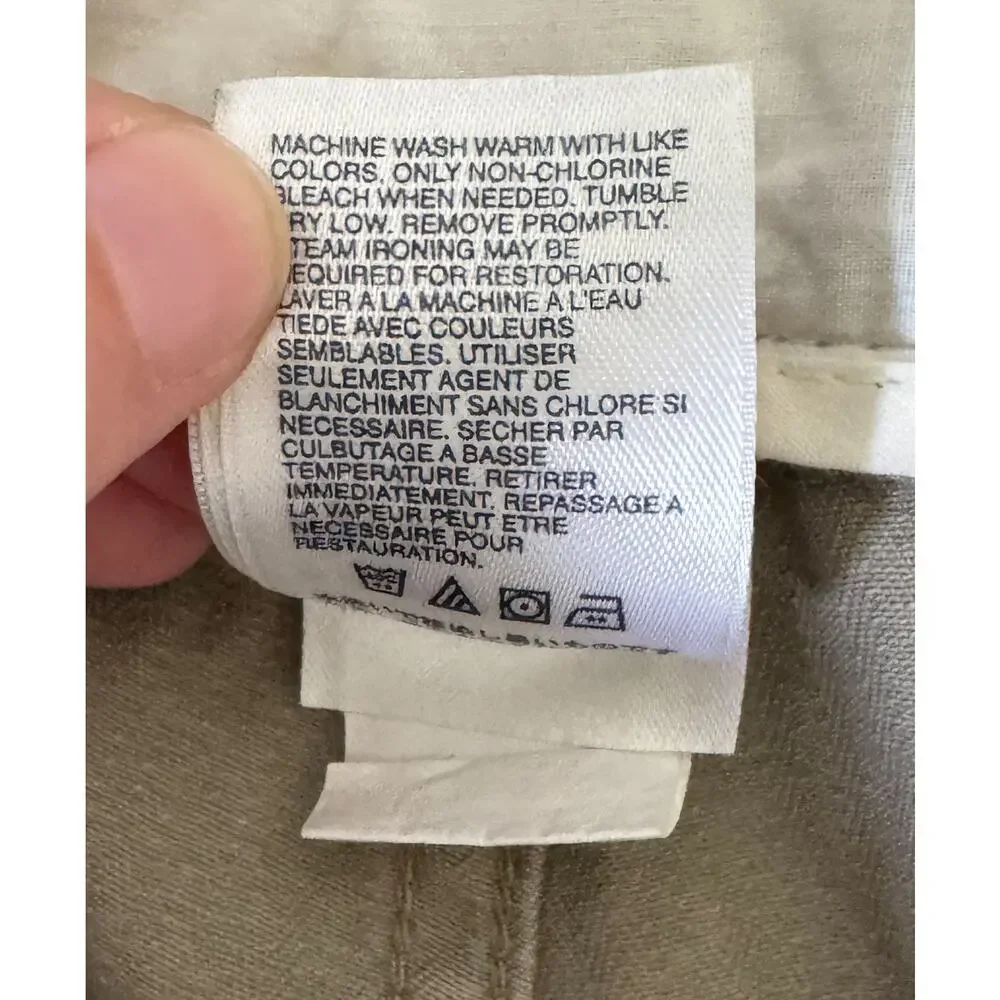 The North Face Khaki Chino Cotton Shorts Tan Size 36